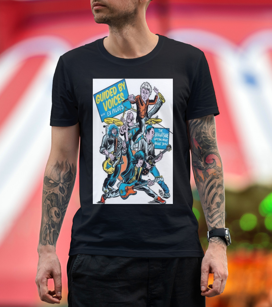 Guided By Voices with Ex Pilots The Brightside Dayton Ohio August 30 T-Shirt