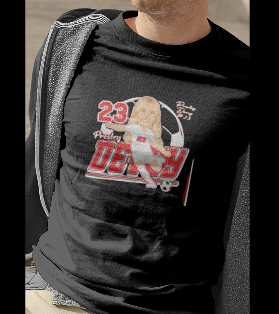 Presley Devey 23 New Mexico Forward Soccer Signature T-Shirt