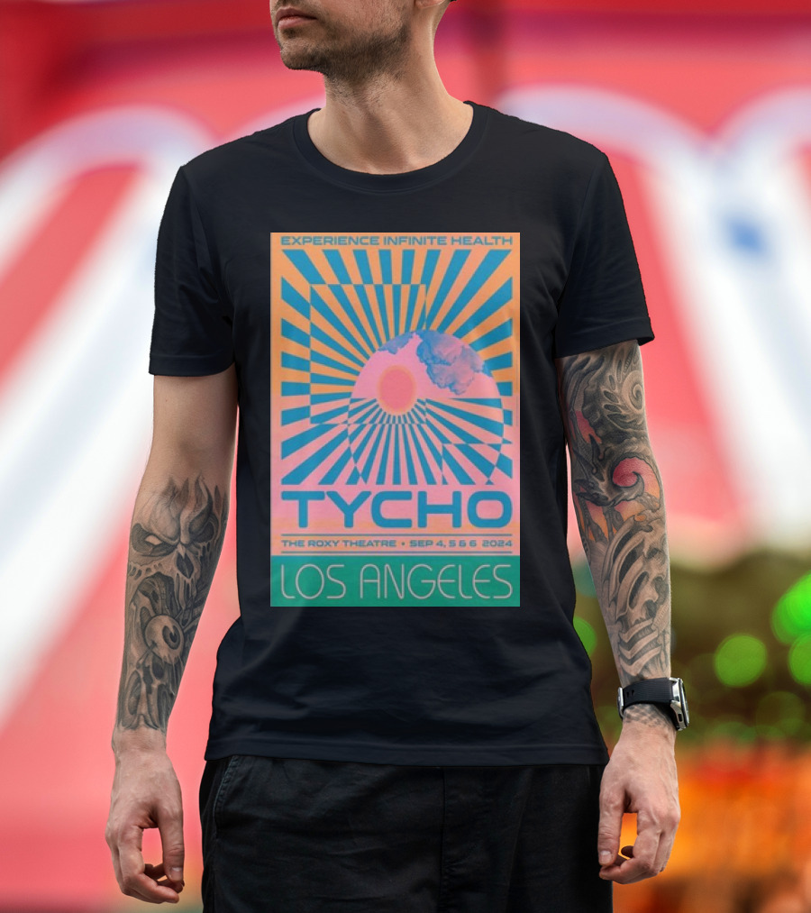 Tycho Experience Infinite Health The Roxy Theatre Los Angeles Sep 4-5-6 2024 Event T-Shirt