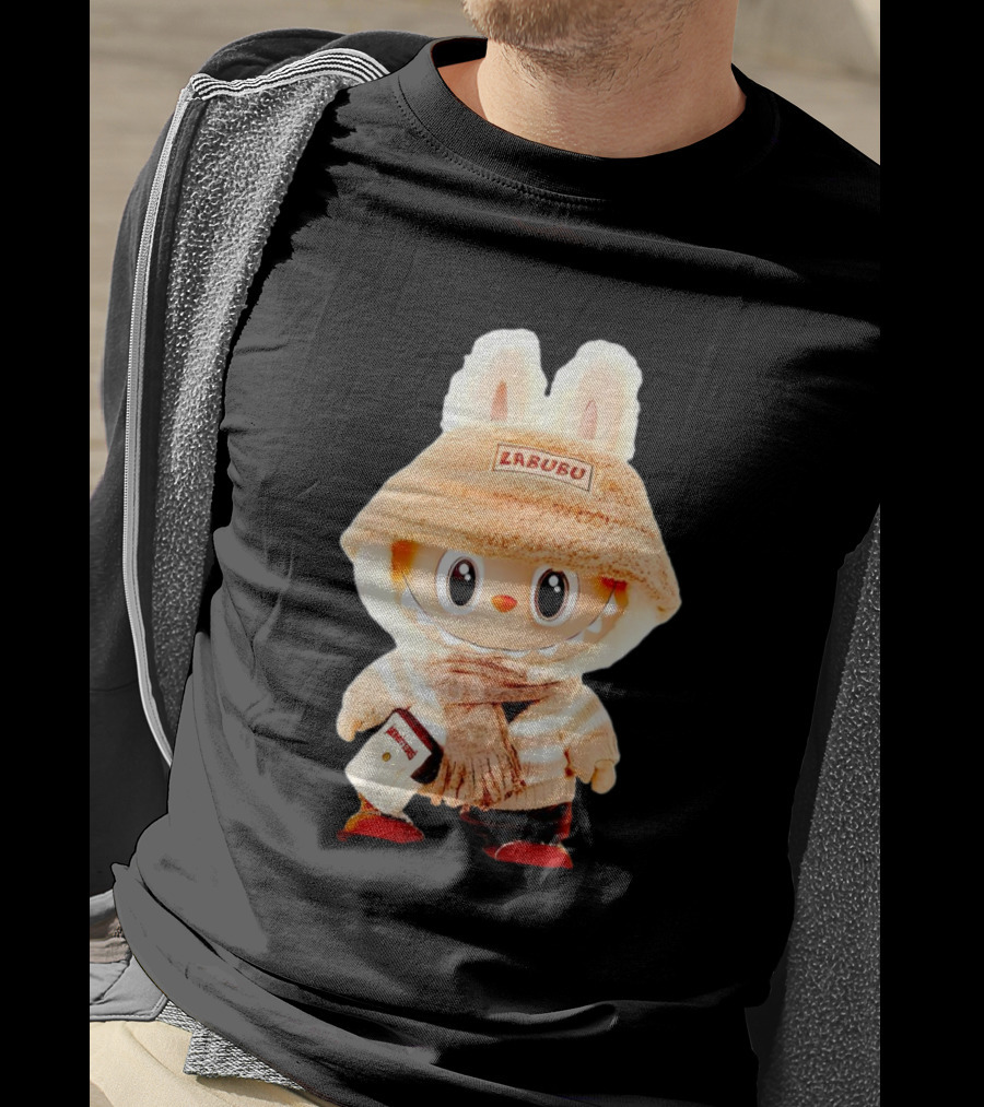 Labubu Bunny Hoodie With Scarf And Bag Accessories T-Shirt