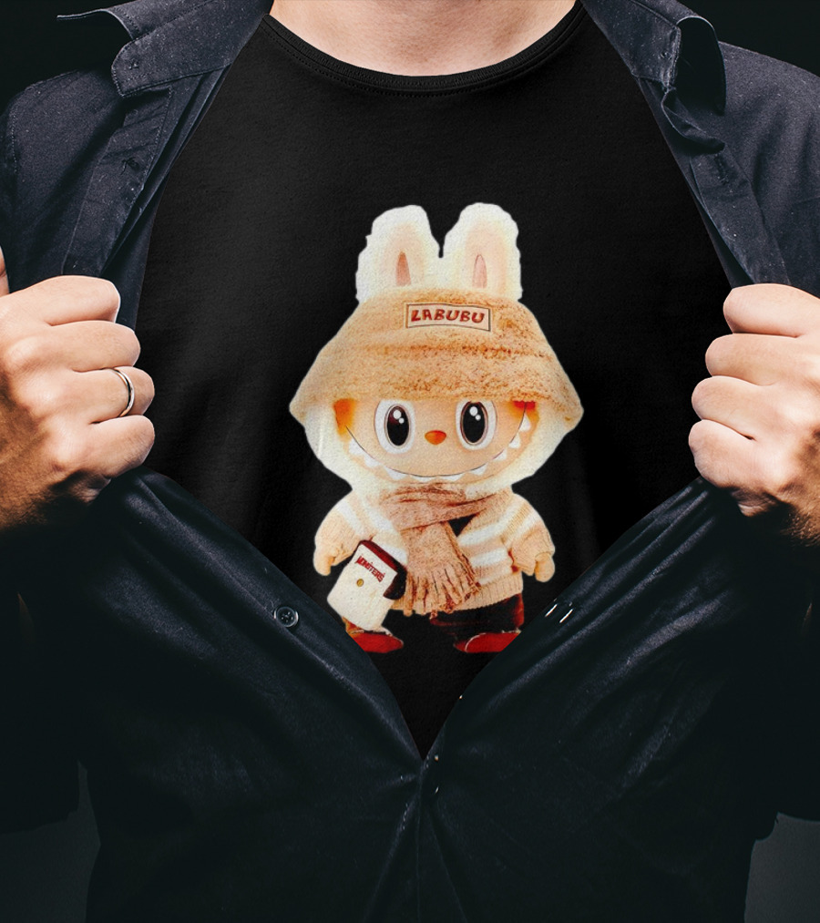 Labubu Bunny Hoodie With Scarf And Bag Accessories T-Shirt