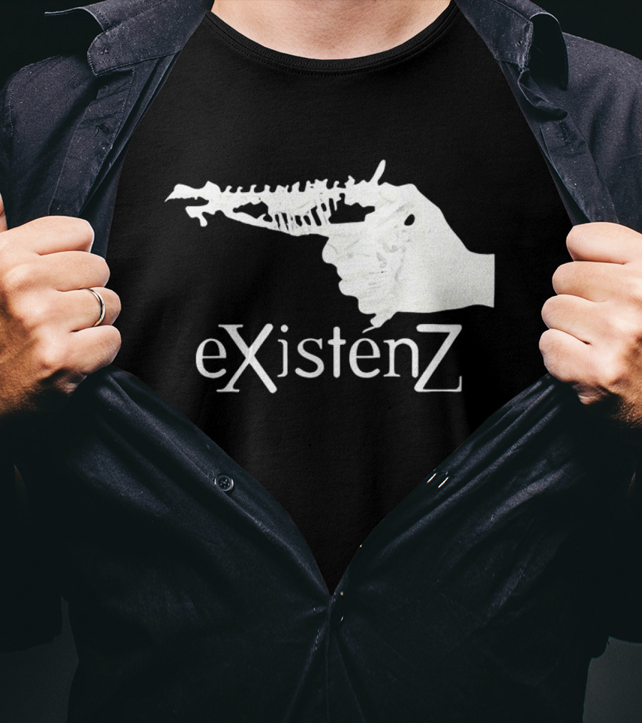 Gristle EXistenZ Skeletal Gun T-Shirt