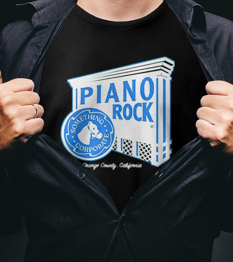 Piano Rock Something Corporate Orange County California T-Shirt