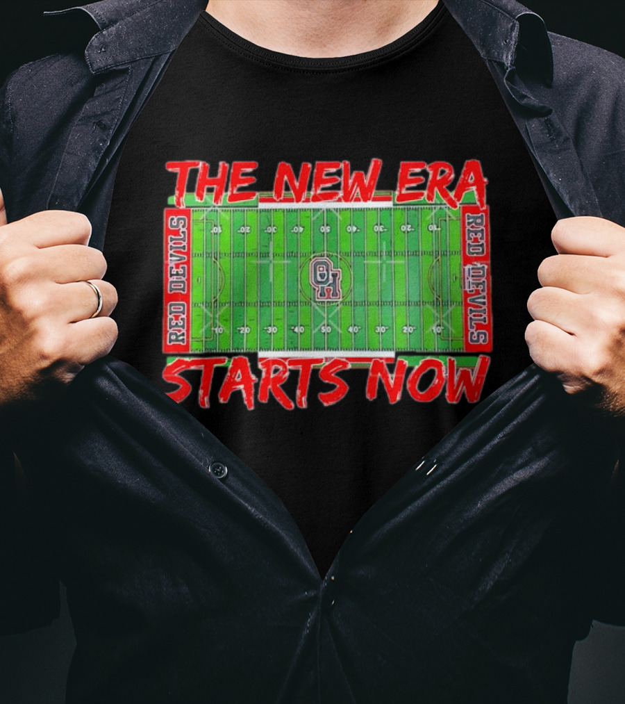 The New Era Starts Now Red Devils Field Ohio Football T-Shirt