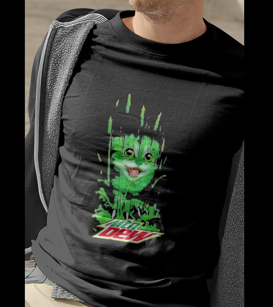 Mtn Dew Green Cat Splash T-Shirt