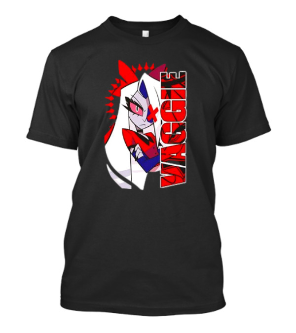 Hozier Hazbin Hotel Vaggie Character Red And White T-Shirt
