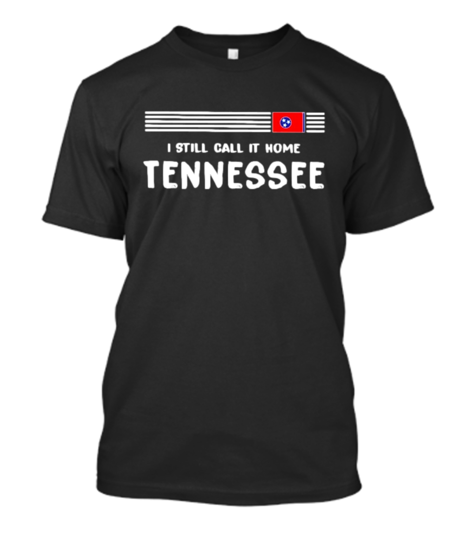 I Still Call It Home Tennessee Flag Stripes T-Shirt