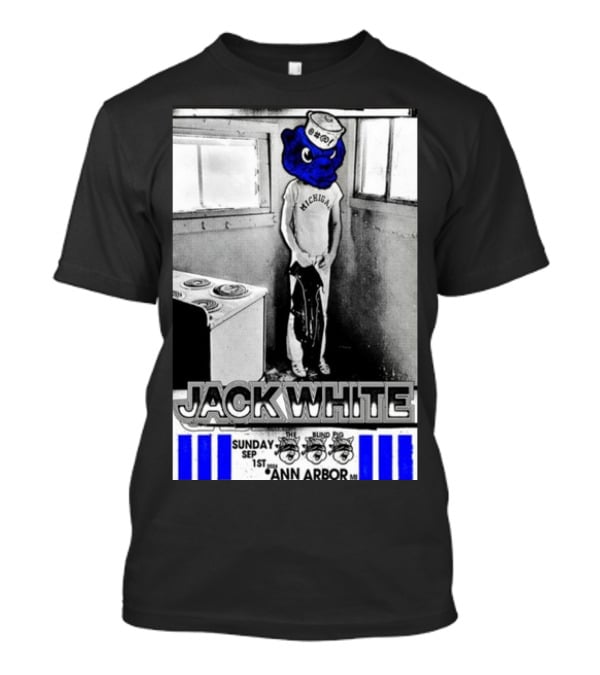 Jack White Michigan Blue Bear Ann Arbor September 1 T-Shirt