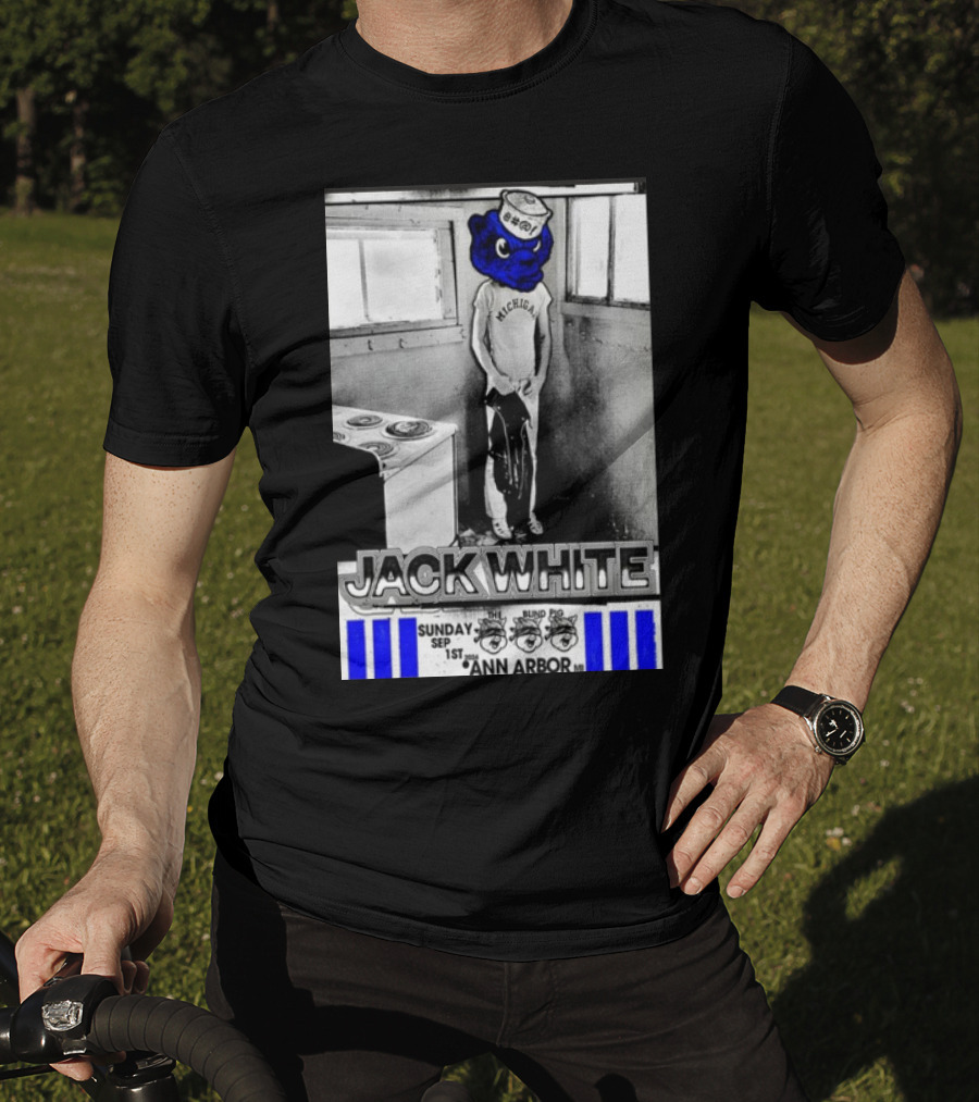 Jack White Michigan Blue Bear Ann Arbor September 1 T-Shirt