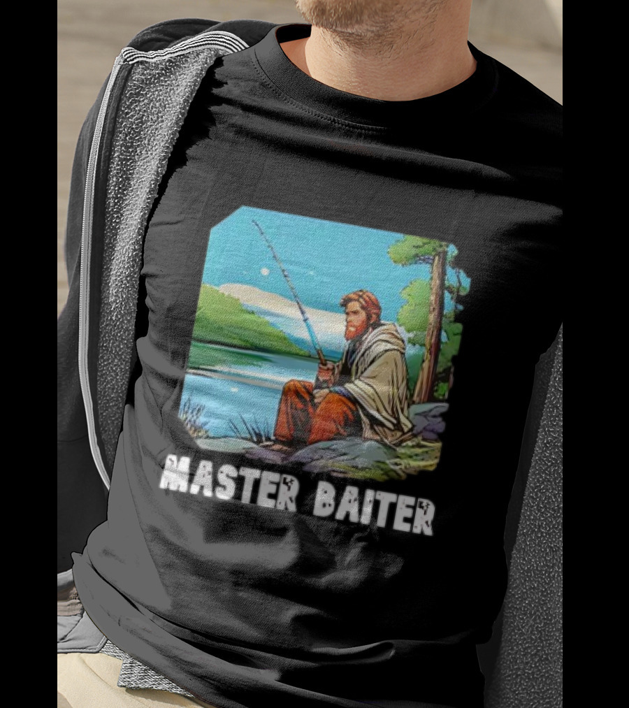 Obi-Wan Kenobi Fishing Master Baiter Forest Scene T-Shirt