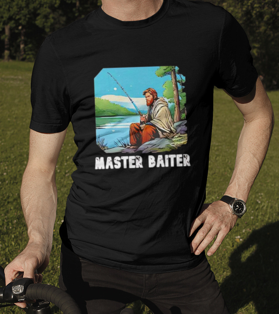 Obi-Wan Kenobi Fishing Master Baiter Forest Scene T-Shirt