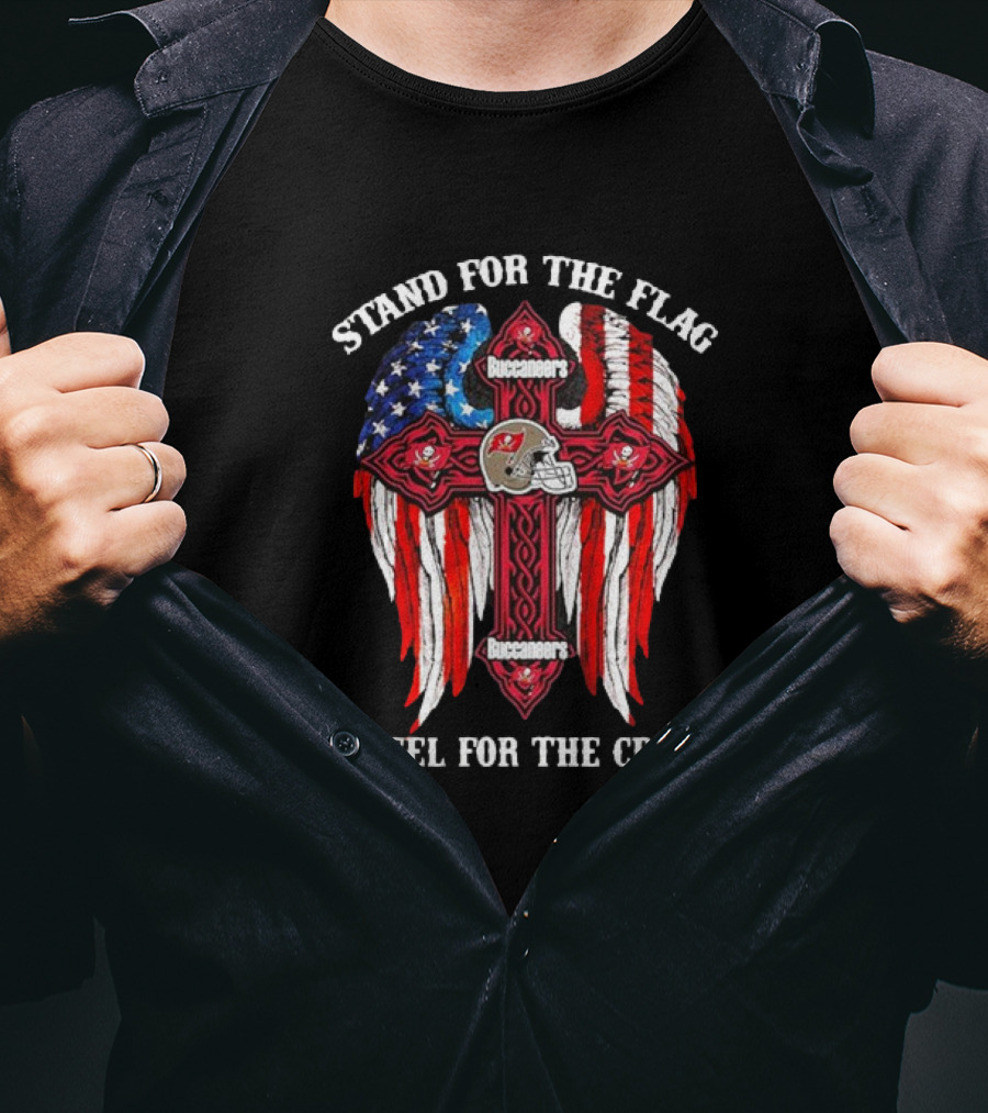 Stand For The Flag Buccaneers Kneel For The Cross T-Shirt