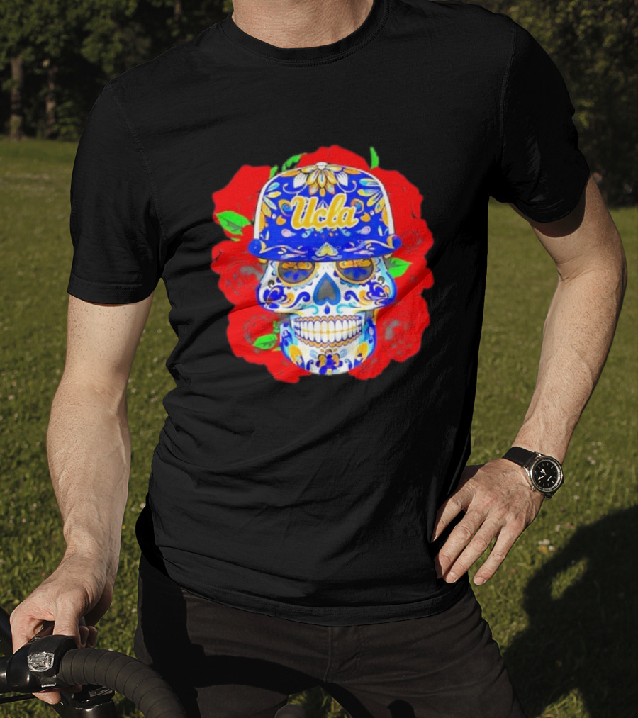 Ucla Bruins Sugar Skull Roses T-Shirt