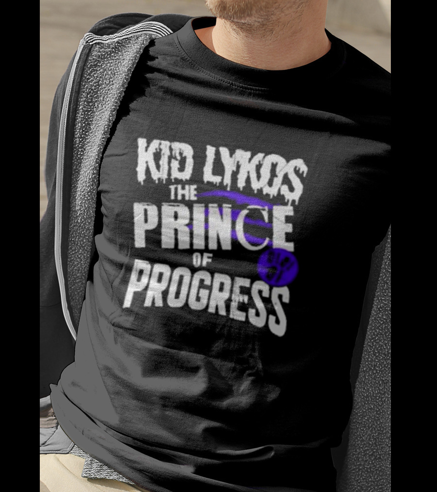 Kid Lykos The Prince Of Progress With Paw Prints T-Shirt