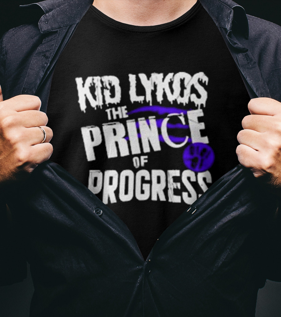 Kid Lykos The Prince Of Progress With Paw Prints T-Shirt