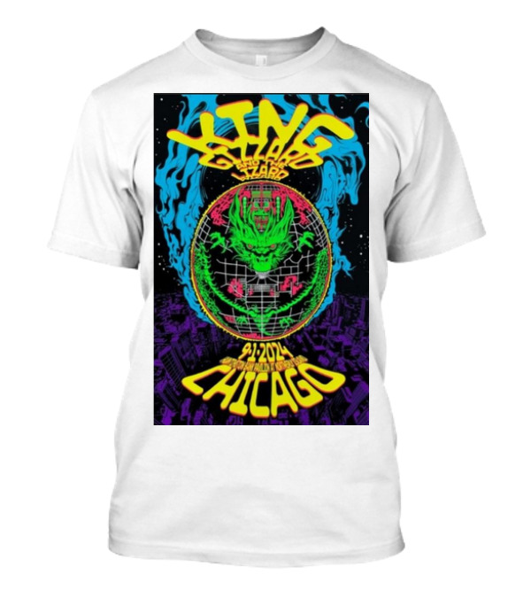 King Gizzard And The Lizard Wizard Chicago Sep 1 2024 Northerly Island Tour T-Shirt