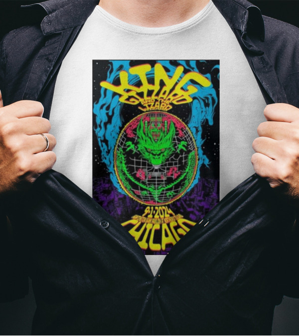 King Gizzard And The Lizard Wizard Chicago Sep 1 2024 Northerly Island Tour T-Shirt