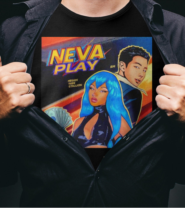 Neva Play Megan Thee Stallion RM Comic Style Money Cards Vibrant Colors T-Shirt