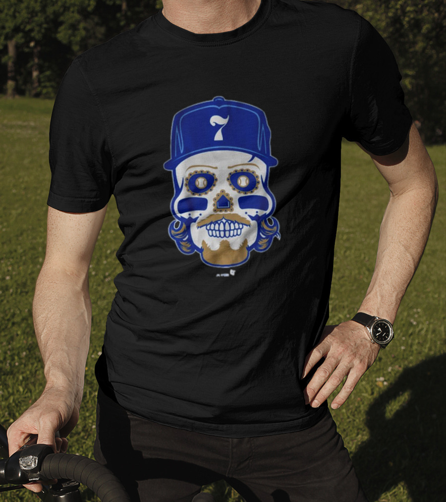 Bobby Witt Jr. Sugar Skull Baseball Cap T-Shirt