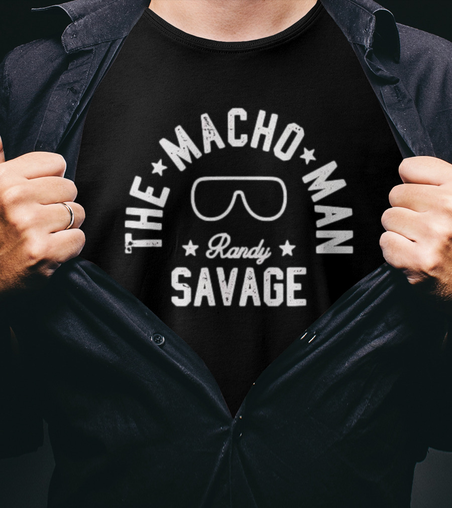 The Macho Man Randy Savage Iconic Sunglasses Star T-Shirt