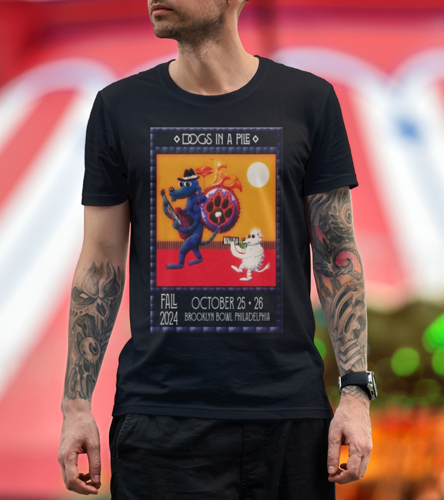 Dogs In A Pile Brooklyn Bowl Philadelphia October 25-26 T-Shirt