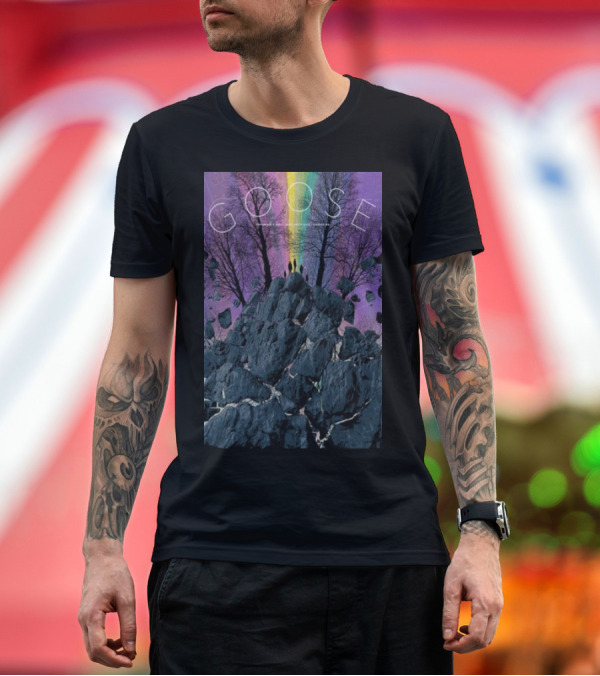 Premium T-Shirt: GOOSE MGM Music Hall Boston MA Sep 4 2024 Rainbow Trees Rock Formation T-Shirt GOOSE MGM Music Hall Boston MA Sep 4 2024 Rainbow Trees Rock Formation T-Shirt