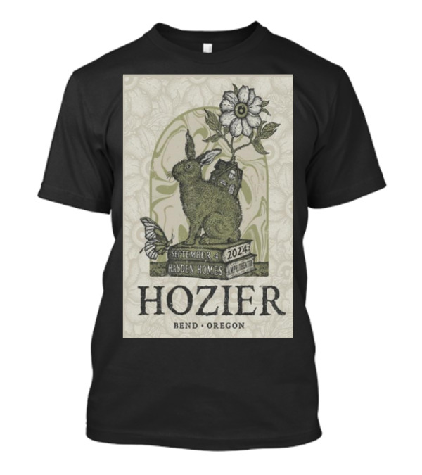 Hozier September 4, 2024 Hayden Homes Bend Oregon Rabbit And Flower T-Shirt