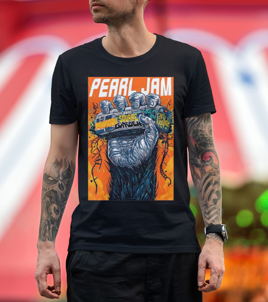 Pearl Jam New York Madison Square Garden Night 2 September 4 2024 NYC Event Merch T-Shirt