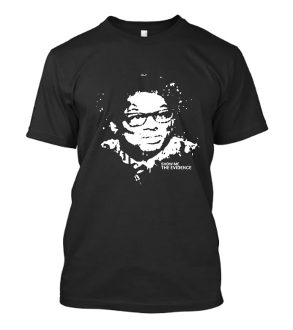 Thomas Sowell Show Me The Evidence Face Stencil T-Shirt