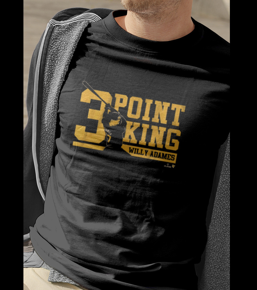Willy Adames 3 Point King Baseball T-Shirt