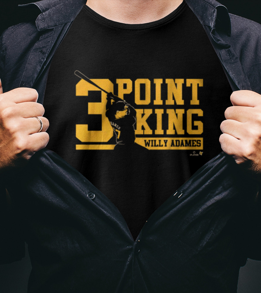 Willy Adames 3 Point King Baseball T-Shirt
