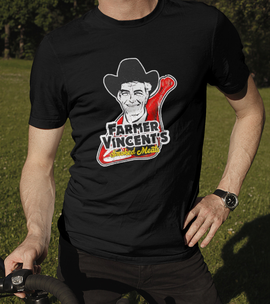 Farmer Vincent's Smoked Meats Vintage Cowboy T-Shirt