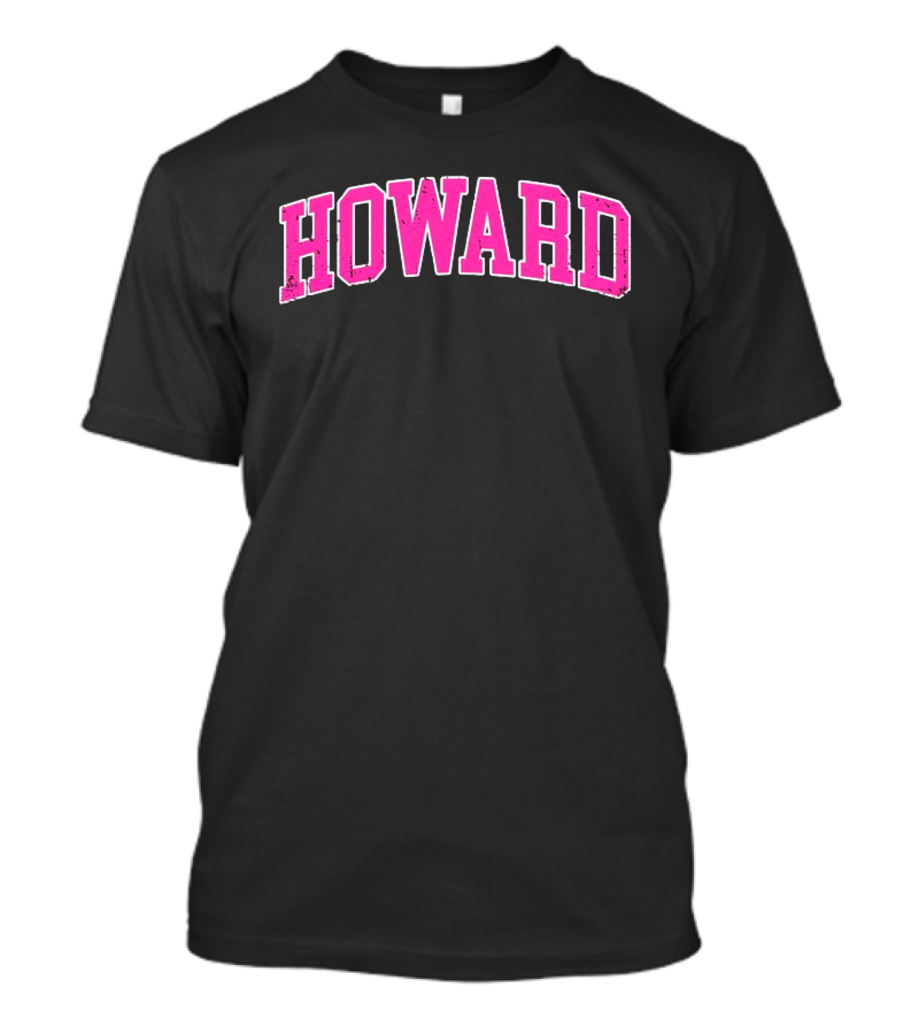 Howard University Pink Arch Text T-Shirt