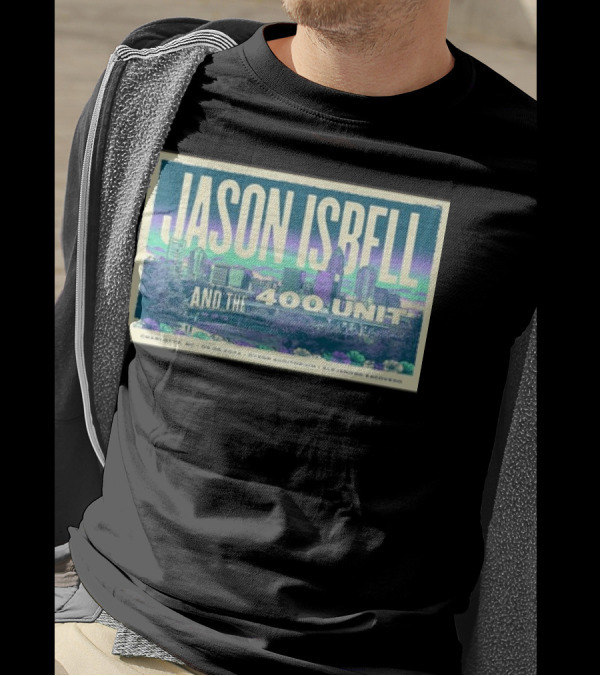Jason Isbell And The 400 Unit Charlotte NC September 5 2024 Ovens Auditorium Skyline T-Shirt