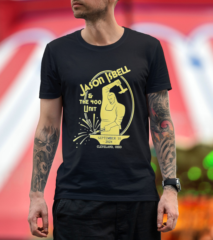 Jason Isbell and The 400 Unit September 10 2024 Cleveland Ohio T-Shirt