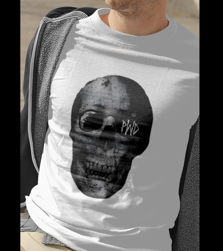 PWD Parkway Drive Dark Days 2012 Atlas Skull Image T-Shirt