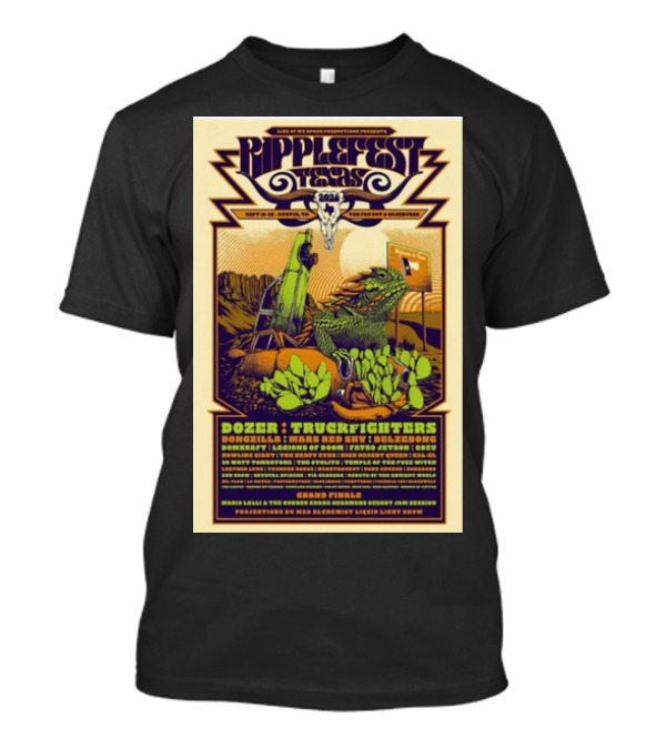 RippleFest Texas Dozer Truckfighters Bongzilla Mars Red Sky Voivod Grand Finale Austin T-Shirt
