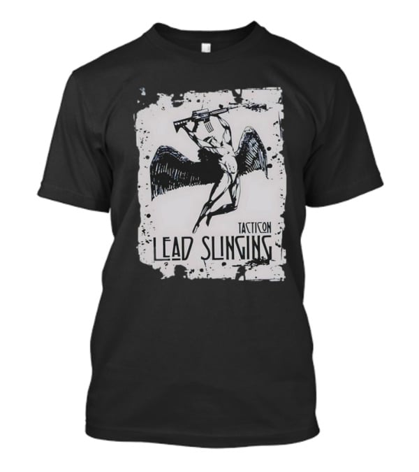 Tacticon Lead Slinging Angel With Rifle T-Shirt