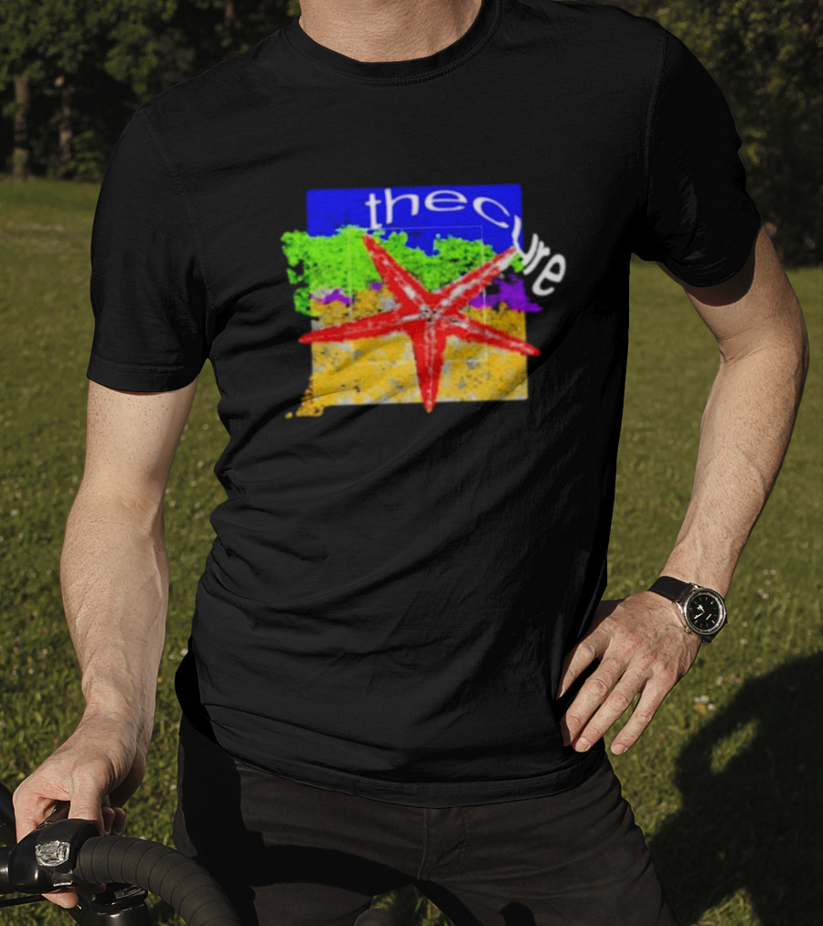 The Cure Starburst Grunge Color Block T-Shirt