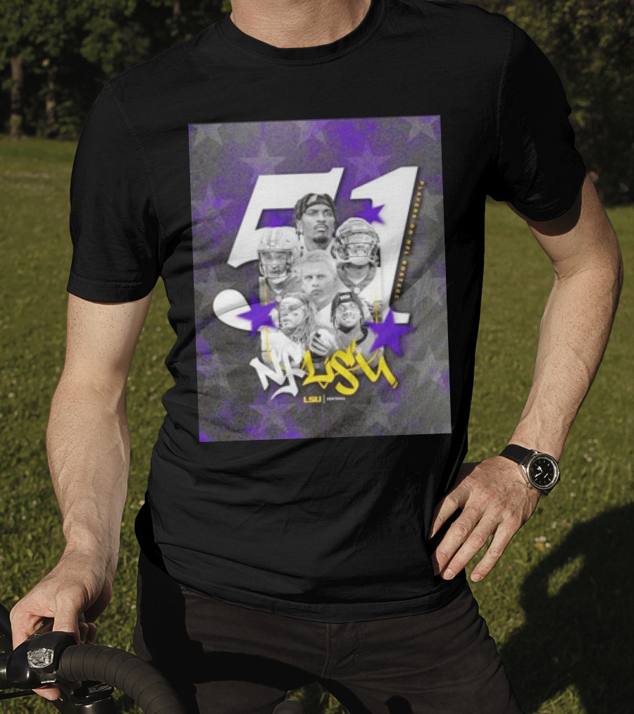 LSU Tigers NFLSU NFL Rosters Legends 51 Superstars T-Shirt