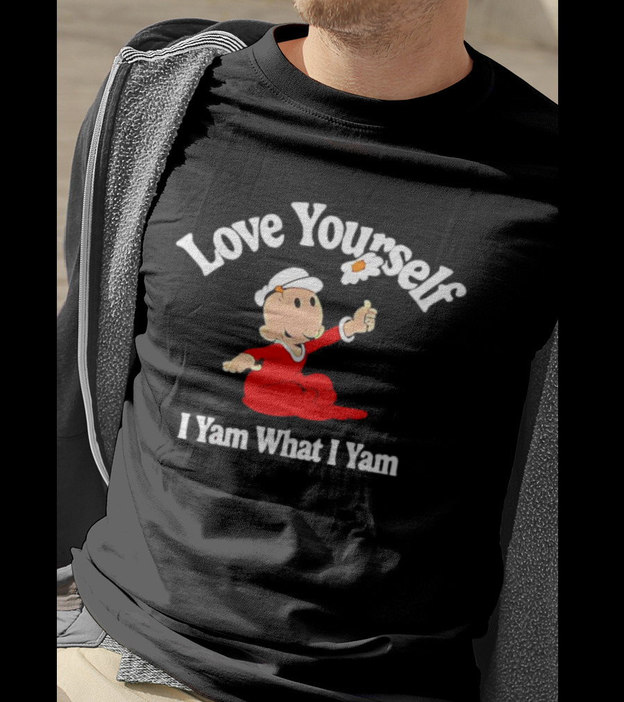Popeye Love Yourself I Yam What I Yam Thumbs Up T-Shirt