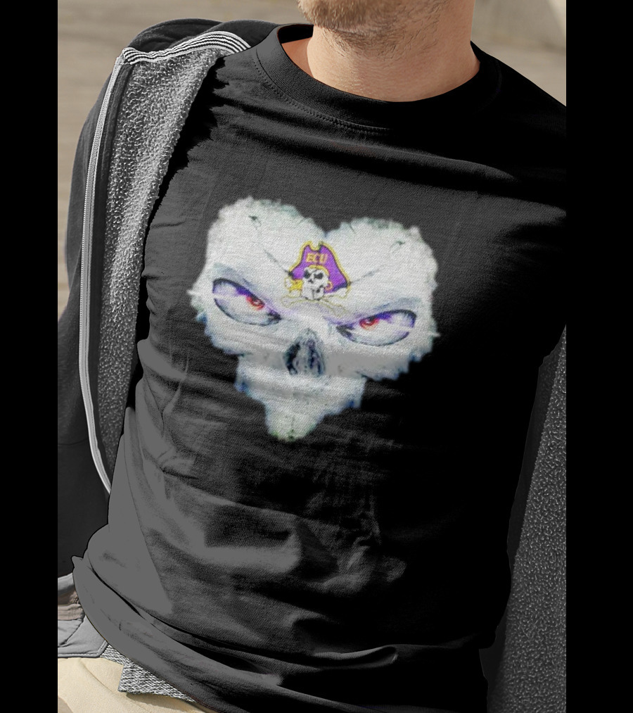 East Carolina Pirates ECU Skull Fantasy T-Shirt