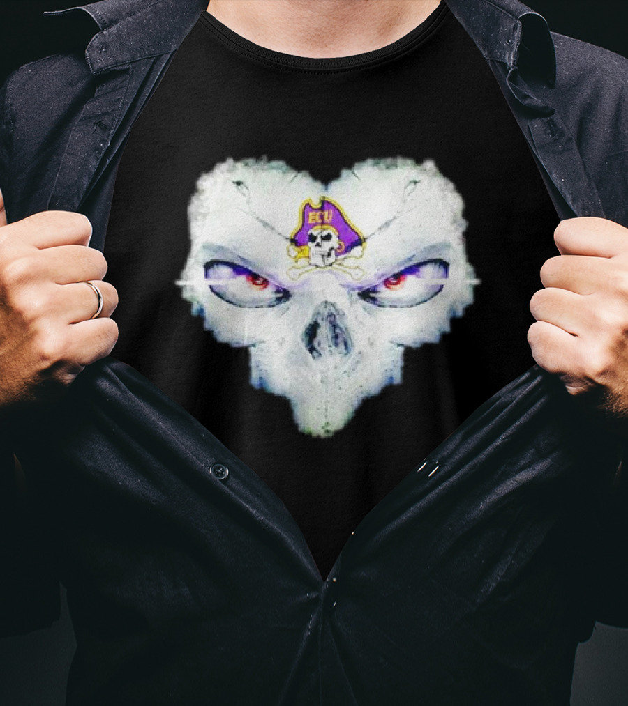 East Carolina Pirates ECU Skull Fantasy T-Shirt