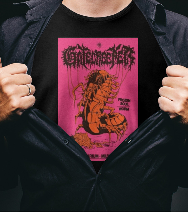 Gatecreeper Frozen Soul Worm Oct 7 2024 Vivarium Milwaukee WI T-Shirt