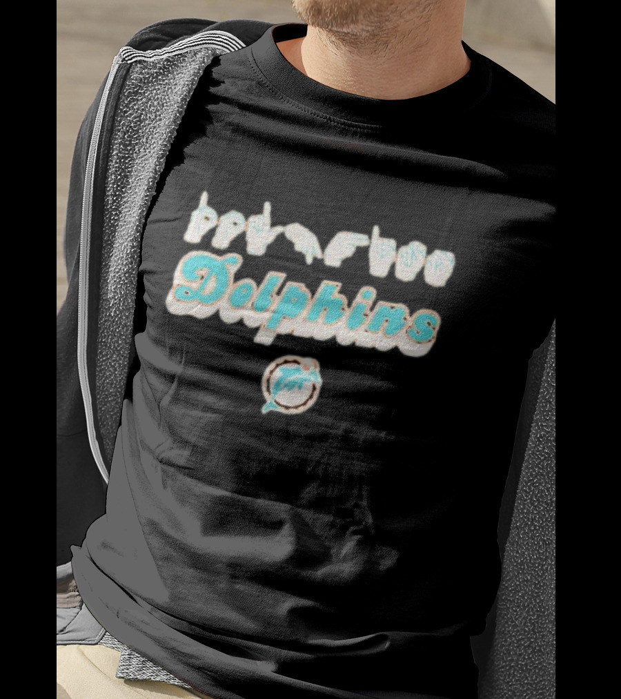 Miami Dolphins Love Hand Sign ASL T-Shirt