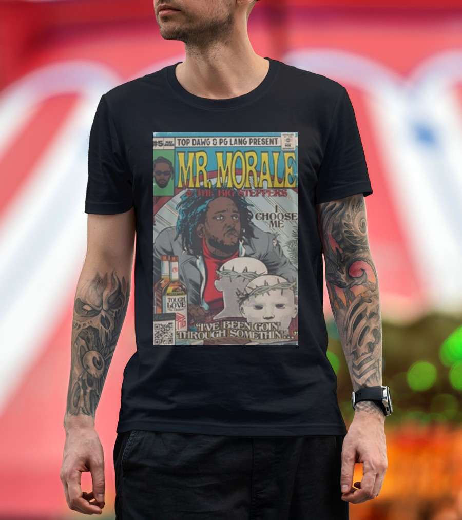 TOP DAWG and pgLang Present Mr. Morale and The Big Steppers I Choose Me Comic Cover T-Shirt