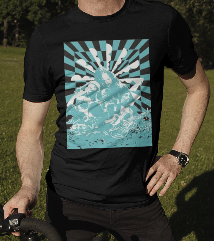 The War On Drugs Optical Collage Sunburst Band Montage T-Shirt