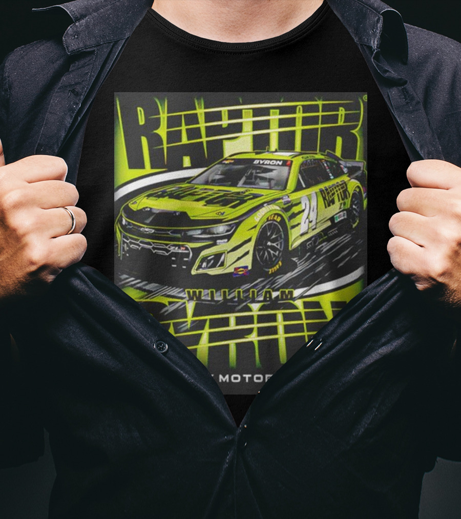 William Byron Raptor Car NASCAR Hendrick Motorsports Collection T-Shirt