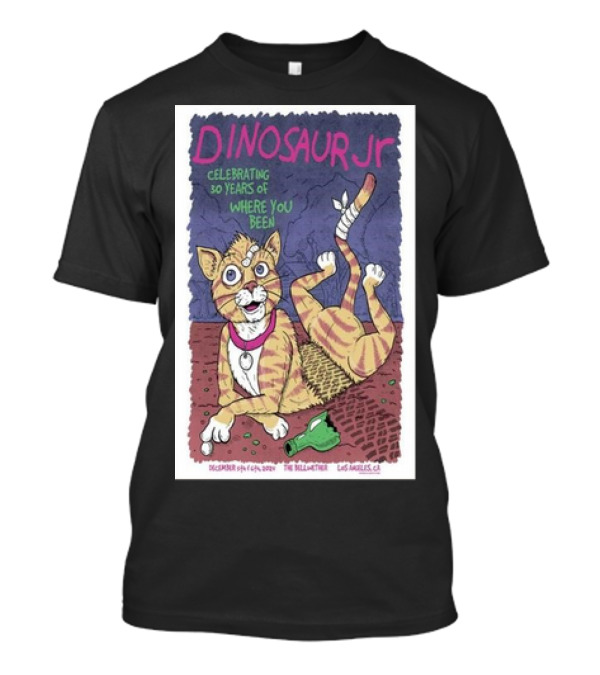 Dinosaur Jr Celebrating 30 Years Of Where You Been December 5-6 2024 The Bellwether Los Angeles California T-Shirt