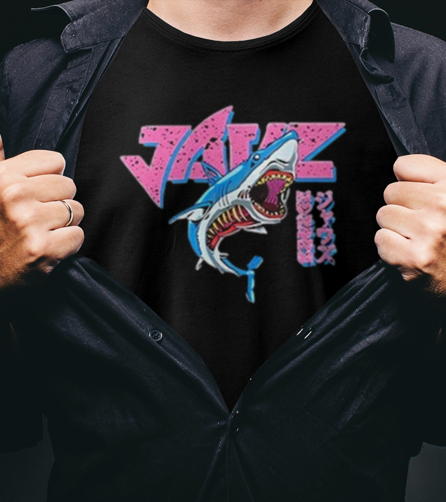 Jauz Savage Shark Retro Neon T-Shirt